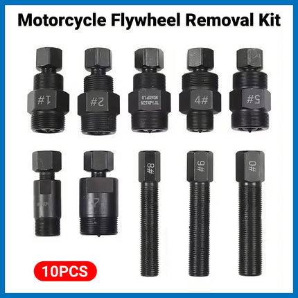 10PCS Motorcycle Flywheel Removal Tool Kit for Motor Repair Maintenance Use