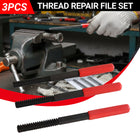 3PCS Thread Repair File Set Metal Hand Files for Auto Engine Thread Restoration