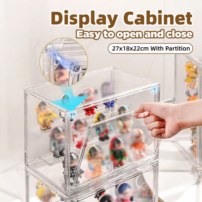 Blind Box Storage Display Case Transparent Dustproof Doll Stand Organizer Figure