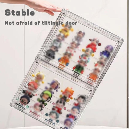 Blind Box Storage Display Case Transparent Dustproof Doll Stand Organizer Figure