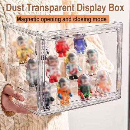 Blind Box Storage Display Case Transparent Dustproof Doll Stand Organizer Figure