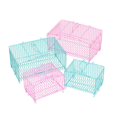 Small Bird Transport Collapsible Cage Travel Pet Carrier Portable Folding Cage