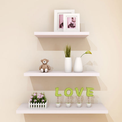 4PCS Wall-Mounted Shelves Waterproof Stable for Home Bathroom Kitchen Display