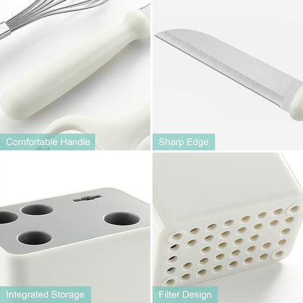 6PCS Kitchen Tool Set Stainless Steel Durable Safe for Home Kitchen Cooking