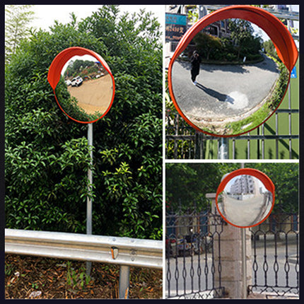 Road 230-Degree Corner Wide-Angle Mirror 45cm Round Traffic Safety Mirror