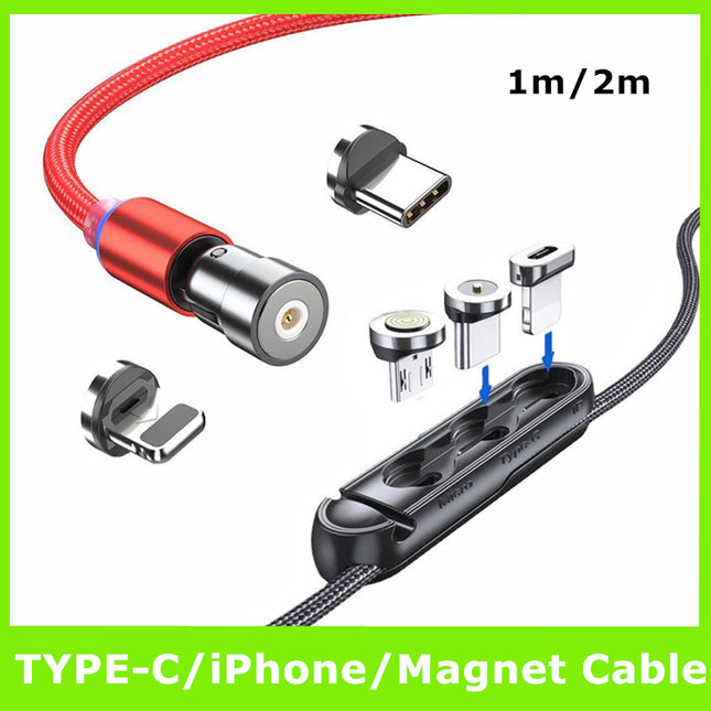 1m 2m Braided Charging Cable with Detachable Connectors for Type C Micro Lightning