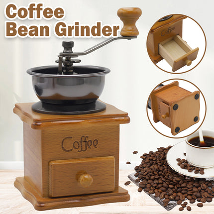 Vintage Manual Coffee Bean Grinder Classic Hand Coffee Machine Retro Grinding