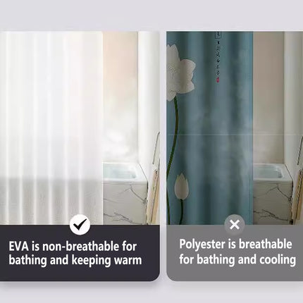 PEVA Shower Curtain Waterproof Quick Drying Bathroom Partition Curtain Shower