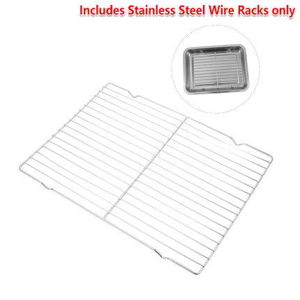 2pcs BBQ Stainless Steel Grill Grate Grid Wire Mesh Rack Cook Replacement Net