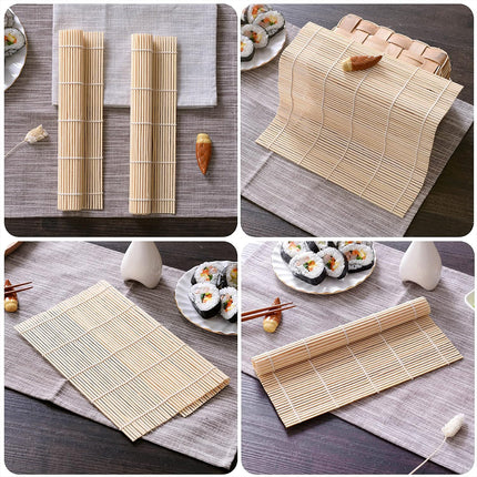 Bamboo Sushi Curtain Rolling Mat Non-Stick for Sushi Making Easy to Clean