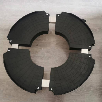 Plastic Round Retractable Plant Pot Tray Stand With Wheels Movable Durable