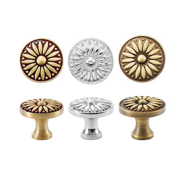 Cabinet Door Handle Round Single Hole Drawer Pull Cabinet Pattern for Furniture