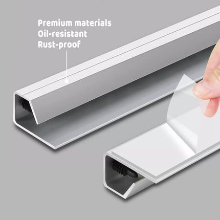 50cm Kitchen Ticket Holder Aluminium Alloy Receipt Menu Clip Self Adhesive