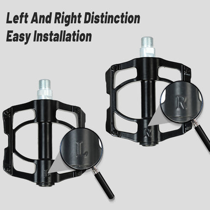 Mountain Bike Pedals Aluminum Four Bearing Road Bike Pedal Cycling Gear Durable