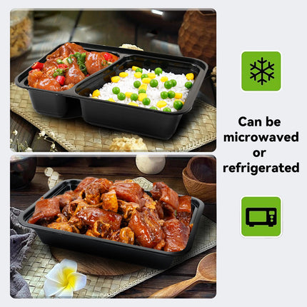 30PCS Takeout Packaging Box 800/950ml for Restaurant Party Meal Prep