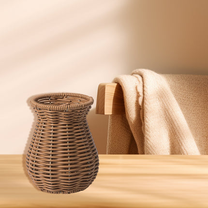 Beautiful Wicker Hand Woven Vase Farmhouse Boho Lightweight Decor Creative Decor