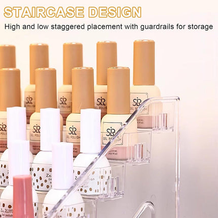 6/7 Layer Nail Polish Storage Box Multi Layer Clear Display Rack Organizer Stand