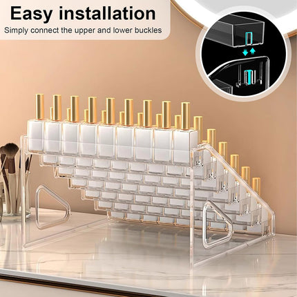 6/7 Layer Nail Polish Storage Box Multi Layer Clear Display Rack Organizer Stand