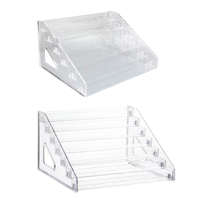 6/7 Layer Nail Polish Storage Box Multi Layer Clear Display Rack Organizer Stand