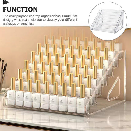 6/7 Layer Nail Polish Storage Box Multi Layer Clear Display Rack Organizer Stand