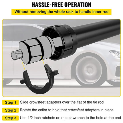 13PCS Steering Rudder Wrench Steering Tie Rod Inner Ball Removal Extractor