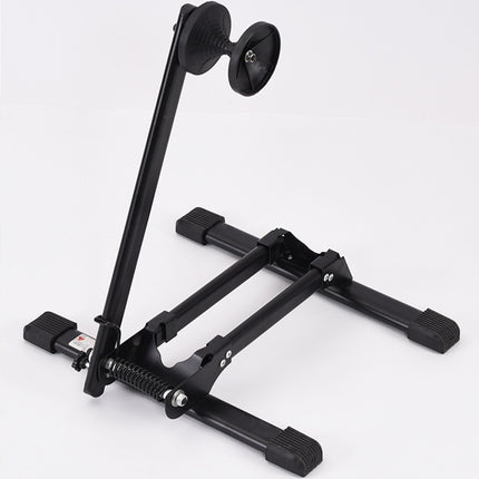 Single Pole Fold Bike Parking Rack Portable Floor Stand