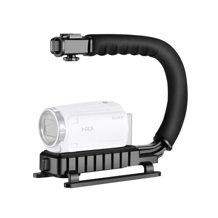 U Shaped Camera Stabilizer Rig For DSLR Video Shooting with Flash Mount Hot Shoe