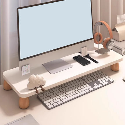 Desktop Computer Height Increasing Stand Desktop Storage Rack Elevated for Home
