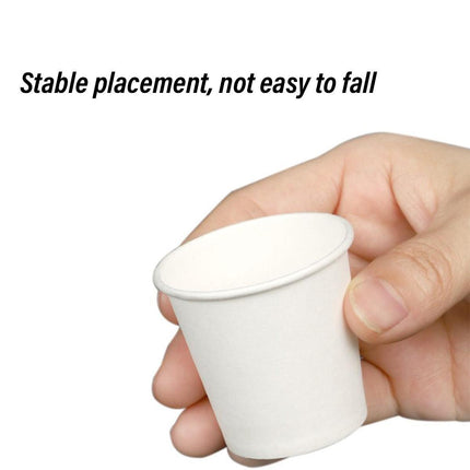 Small Paper Tasting Cups 100pcs White 30ml Disposable Sampling Drink Cups