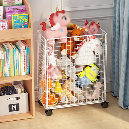 Moveable Crevice Storage Basket with Wheels Space Saving Waterproof Durable