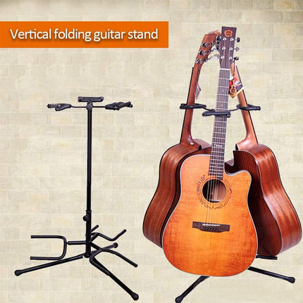 2/3Head Guitar Stand with Height Adjustment Foldable Holder Guitar Stand Bass