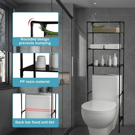 Bathroom Rack Over Toilet Washing Machine Shelf Storage Organizer Stand Unit