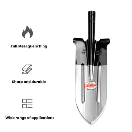 Manganese Steel Shovel Head Heavy Duty for Outdoor Farming Planting Soil Moving