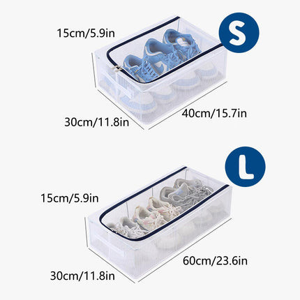 Visible Dustproof Transparent Storage Box Home Organizer for Clothes Toys Shoes