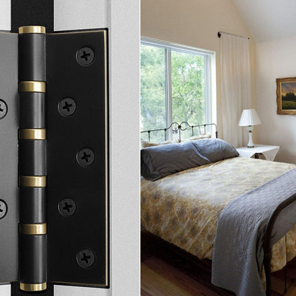 Flat Door Hinge 4 Inch Silent Bearing Hinge Stainless Steel Hardware for Cabinet
