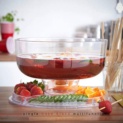 Multi Function Minimalist Cake Stand Salad Bowl Fruit Platter For Picnic Party