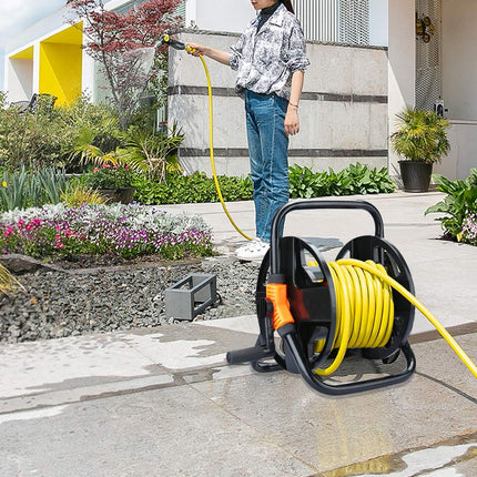 Garden Hose Storage Rack Pipe Holder Car Wash Water Winding Reel Organizer