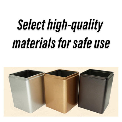 10PCS Tea Can Sealed Square Storage Box Solid Color Frosted Iron Container