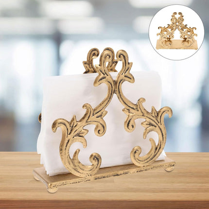 Willow Branch Style Iron Paper Towel Holder Vertical Napkin Rack For Kitchen Use