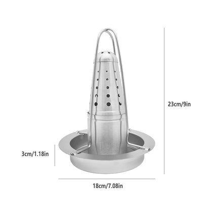 Stainless Steel Chicken Grill Outdoor BBQ Roaster Rack Portable Multi Functional
