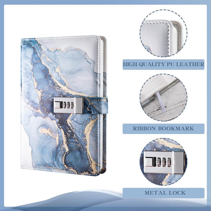 Password Book Notebook Planner Lockable Diary Journal for Office School Personal