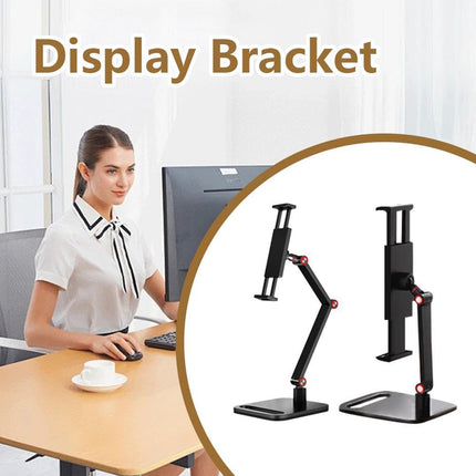 Desktop Folding Phone Tablet Stand Adjustable Height Carbon Steel for Home Office