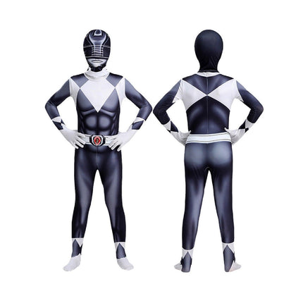 Black Dinosaur Team Tight Cosplay Jumpsuit Costume AU