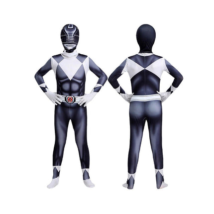Black Dinosaur Team Tight Cosplay Jumpsuit Costume AU