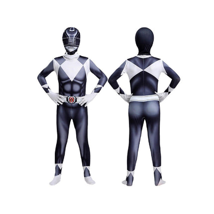 Black Dinosaur Team Tight Cosplay Jumpsuit Costume AU