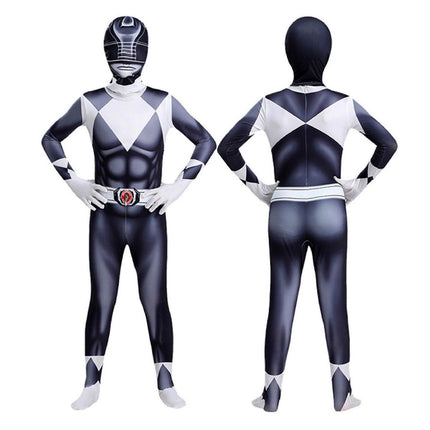 Black Dinosaur Team Tight Cosplay Jumpsuit Costume AU
