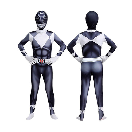 Black Dinosaur Team Tight Cosplay Jumpsuit Costume AU