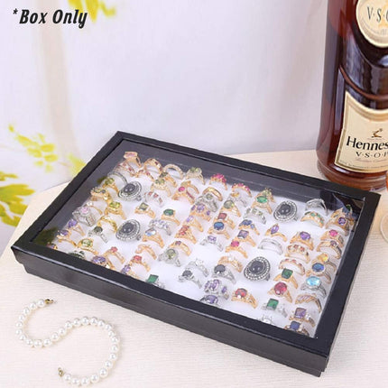 Jewelry Ring Box Earrings Storage Tray Display Organizer for Accessories