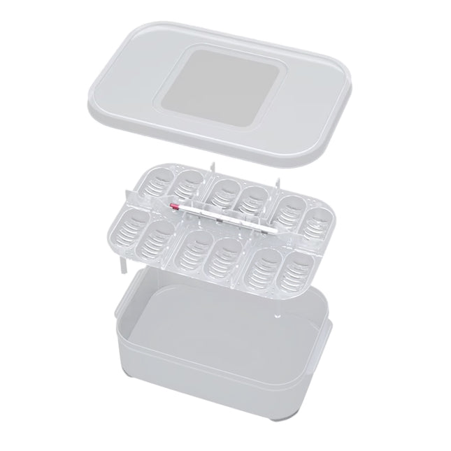 Lizard Hatching Box 12 Holes Reptile Egg Incubator Clear Container for Breeding
