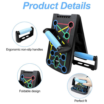 Push Up Board Home Multi Functional Fitness Folding Portable Gym Exercise Tool